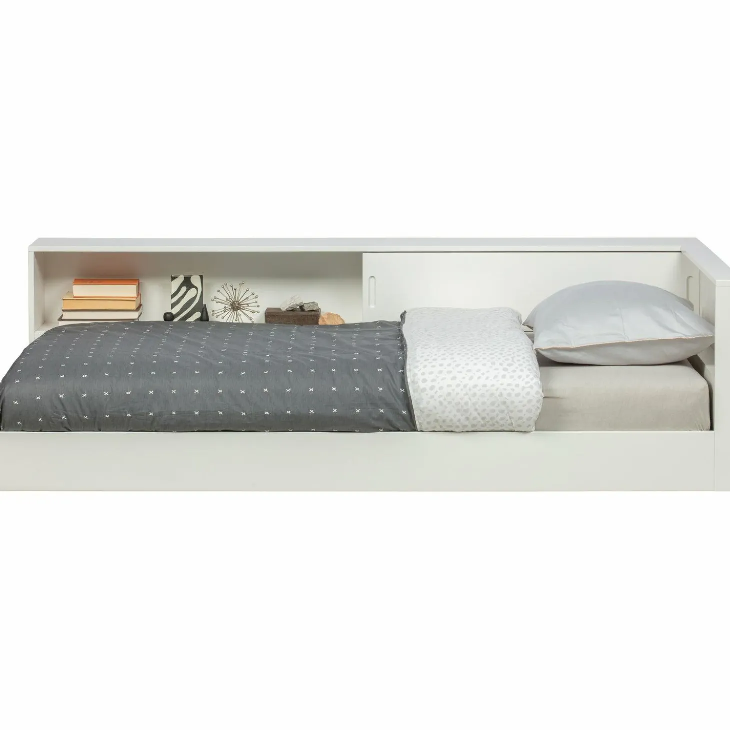 Eenpersoonshoekbed Connect - Wit - Loft24.nl
