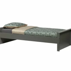 Eenpersoons Morris Grenen Metaal 90x200cm - Leem - Loft24.nl
