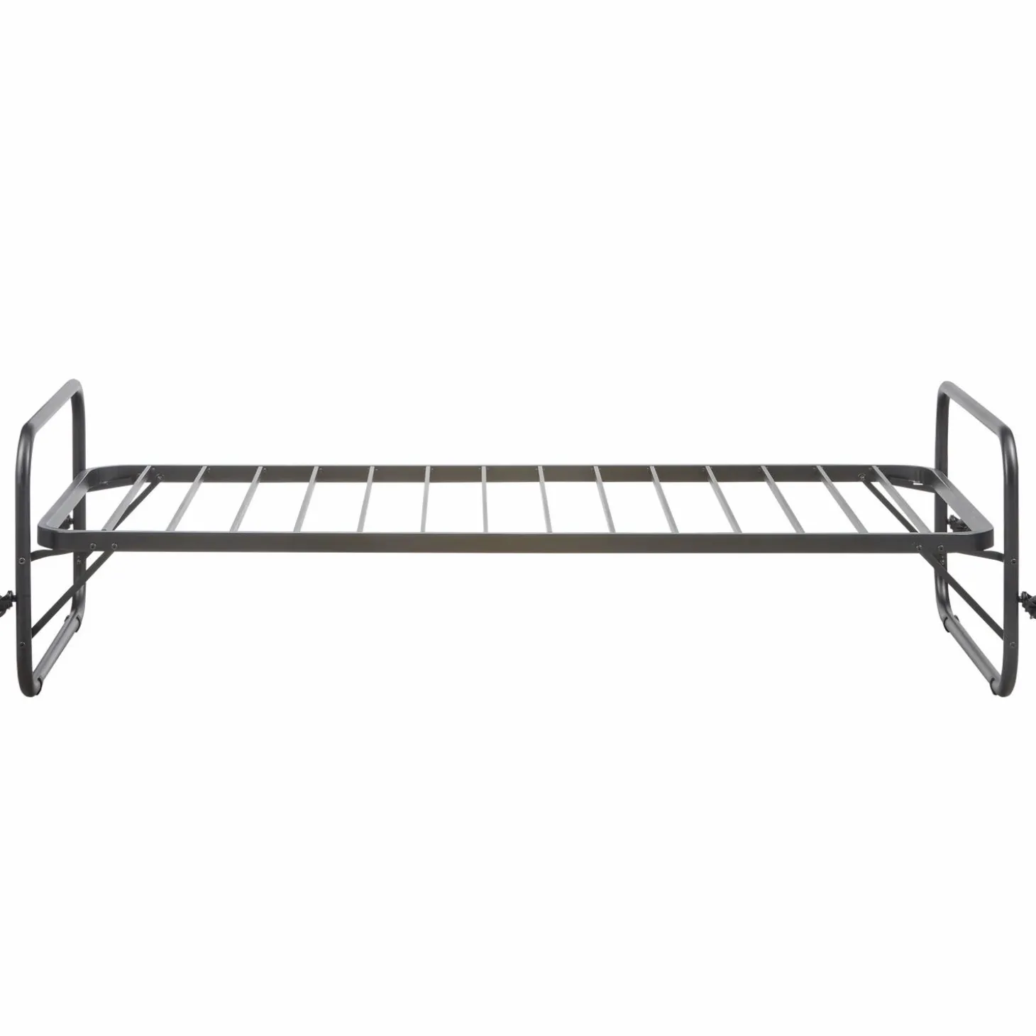 Eenpersoons onderschuifbed Metaal 90x200cm - Zwart - Loft24.nl