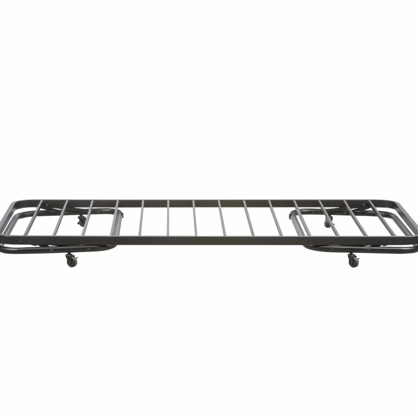 Eenpersoons onderschuifbed Metaal 90x200cm - Zwart - Loft24.nl