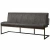 Eetkamerbank Ferro 155 cm - Antraciet - Loft24.nl