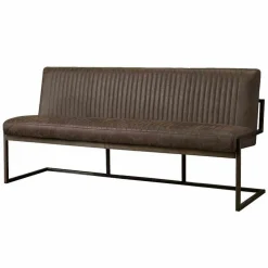 Eetkamerbank Ferro 205 cm - Donkerbruin - Loft24.nl