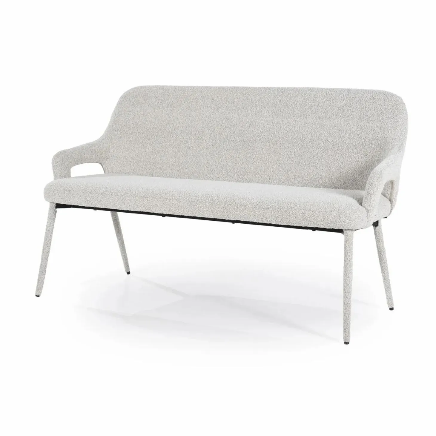 Eetkamerbank Fika Bouclé - kleur Beige - Loft24.nl