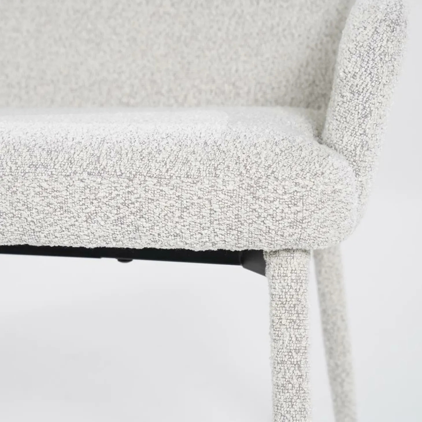 Eetkamerbank Fika Bouclé - kleur Beige - Loft24.nl