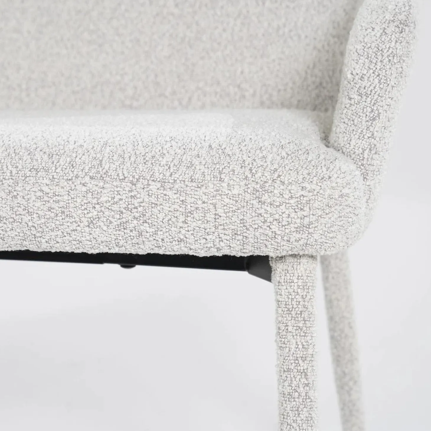 Eetkamerbank Fika Bouclé - kleur Beige - Loft24.nl