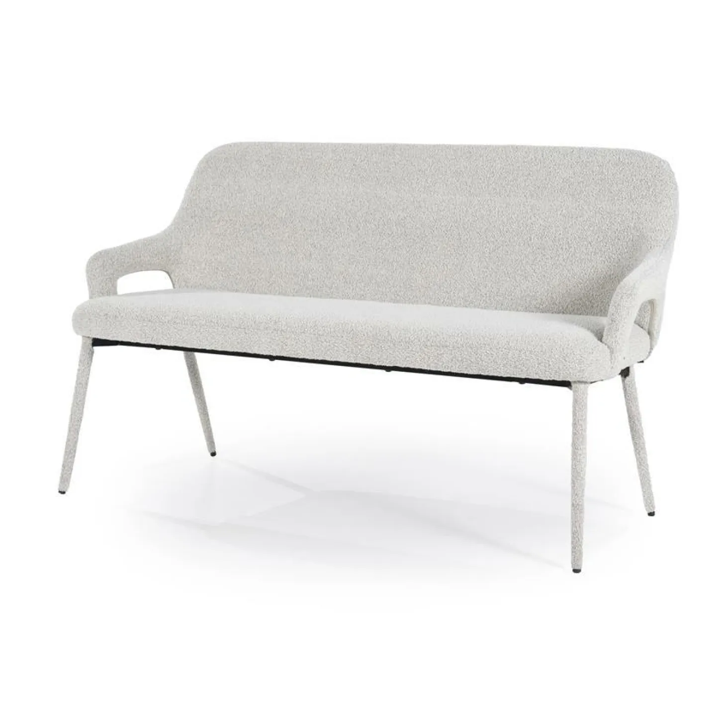 Eetkamerbank Fika Bouclé - kleur Beige - Loft24.nl