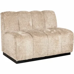 Eetkamerbank Hillpark Hoek Chenille - Beige - Loft24.nl