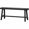Eetkamerbank Imme Grenenhout 110cm, kleur Zwart - Loft24.nl