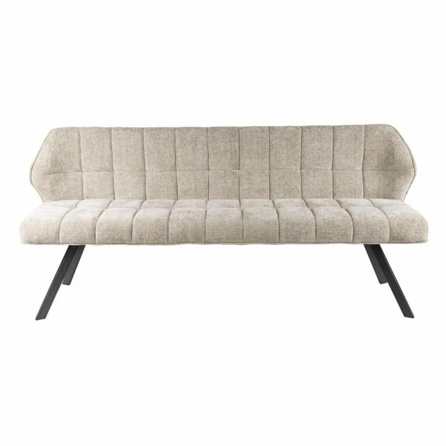 Eetkamerbank Raster Rich - Zand - 180 cm - Loft24.nl