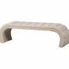 Eetkamerbank Traffic Geweven, 163cm - Naturel - Loft24.nl