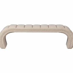 Eetkamerbank Traffic Geweven, 163cm - Naturel - Loft24.nl