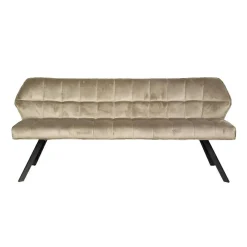 Eetkamerbank Velvet Raster Roze - 180 cm - Loft24.nl