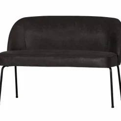 Eetkamerbank Vogue Leder, kleur Zwart - Loft24.nl