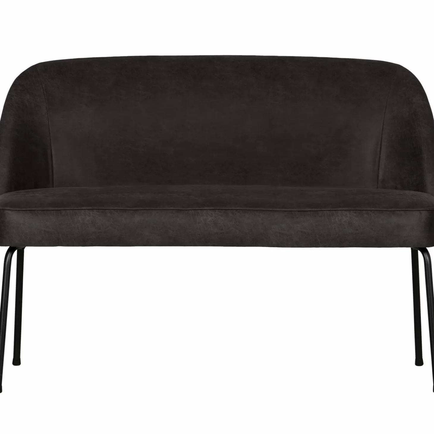 Eetkamerbank Vogue Leder, kleur Zwart - Loft24.nl