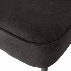 Eetkamerbank Vogue Leder, kleur Zwart - Loft24.nl