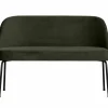 Eetkamerbank Vogue Velvet, 120cm - Donkergroen - Loft24.nl