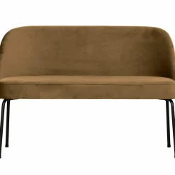Eetkamerbank Vogue Velvet, 120cm - Honinggeel - Loft24.nl