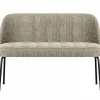 Eetkamerbank Vogue Velvet Structure, 120cm - Wheatfield - Loft24.nl