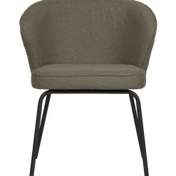 Eetkamerstoel Admit Bouclé - Nougat - Loft24.nl