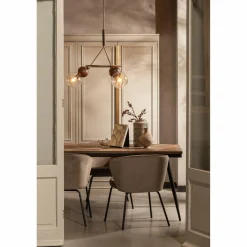 Eetkamerstoel Admit Velvet - Khaki - Loft24.nl