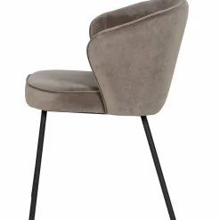 Eetkamerstoel Admit Velvet - Khaki - Loft24.nl