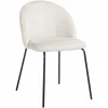 Eetkamerstoel Alyssa Chenille kleur Shell - Loft24.nl