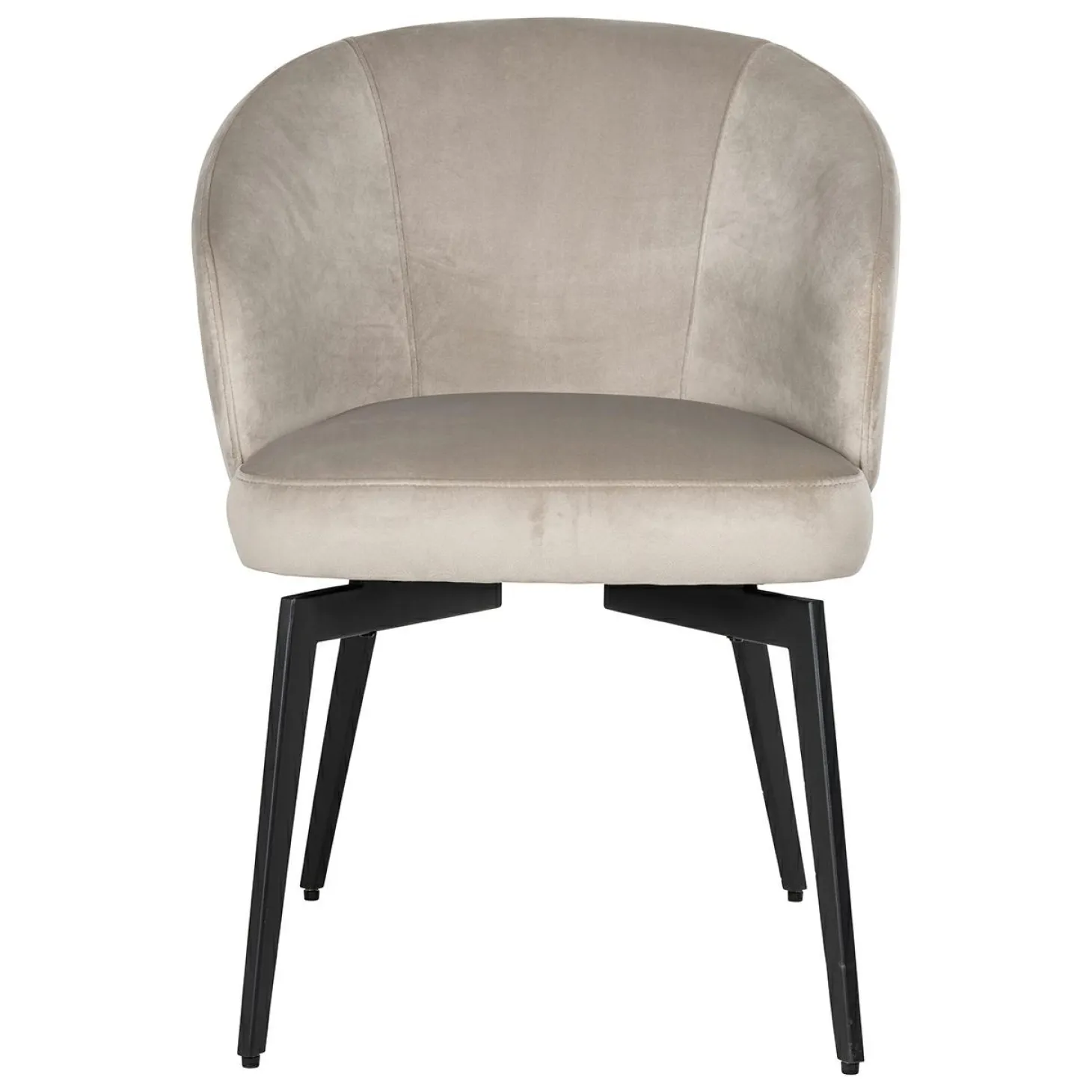 Eetkamerstoel Amphara Velvet kleur Khaki - Loft24.nl