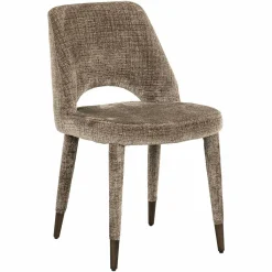 Eetkamerstoel Cecilia Chenille kleur Stone - Loft24.nl