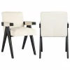Eetkamerstoel Cooper Chenille kleur Wit - Loft24.nl