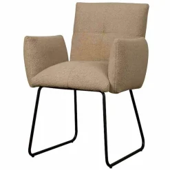 Eetkamerstoel Dante Teddy - Licht bruin - Loft24.nl