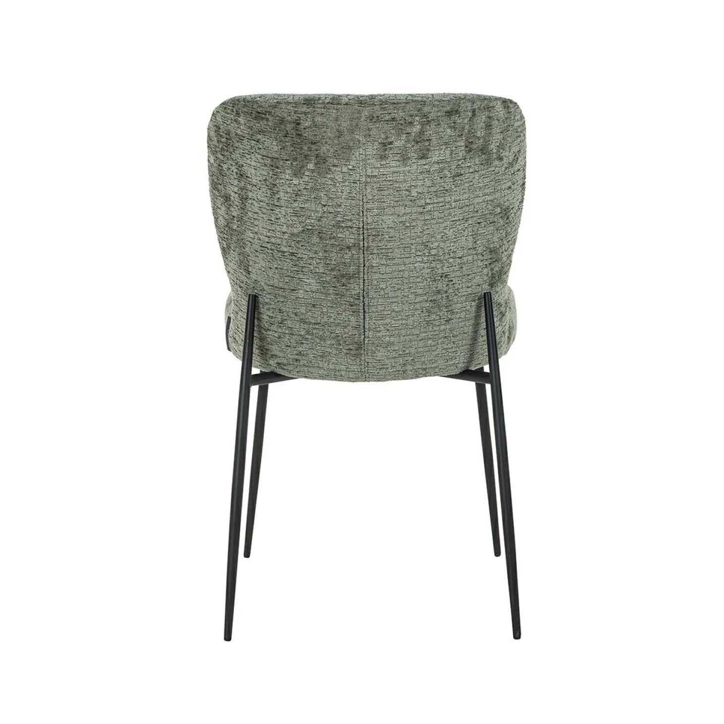 Eetkamerstoel Darby Chenille kleur Groen - Loft24.nl
