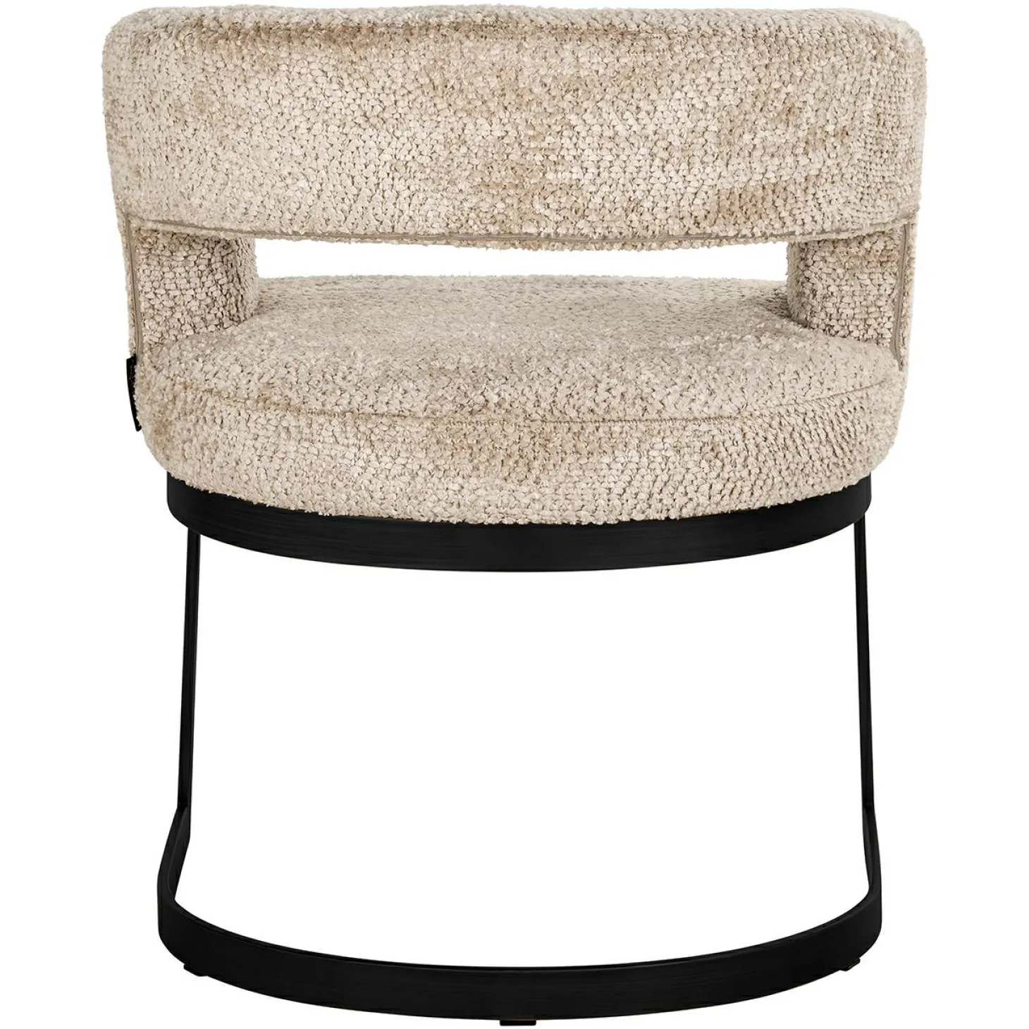 Eetkamerstoel Ellis Chenille kleur Beige - Loft24.nl