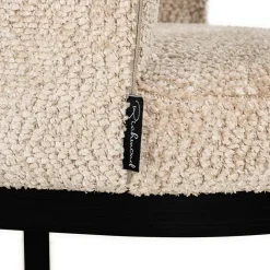Eetkamerstoel Ellis Chenille kleur Beige - Loft24.nl