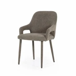 Eetkamerstoel Fika Bouclé - kleur Bruin - Loft24.nl