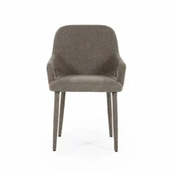 Eetkamerstoel Fika Bouclé - kleur Bruin - Loft24.nl