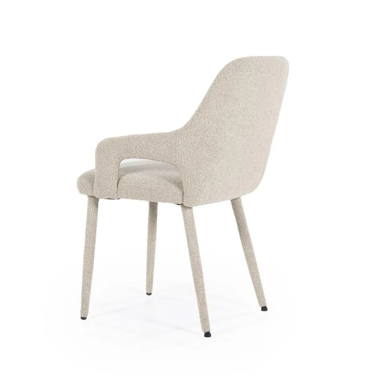 Eetkamerstoel Fika Bouclé - kleur Taupe - Loft24.nl