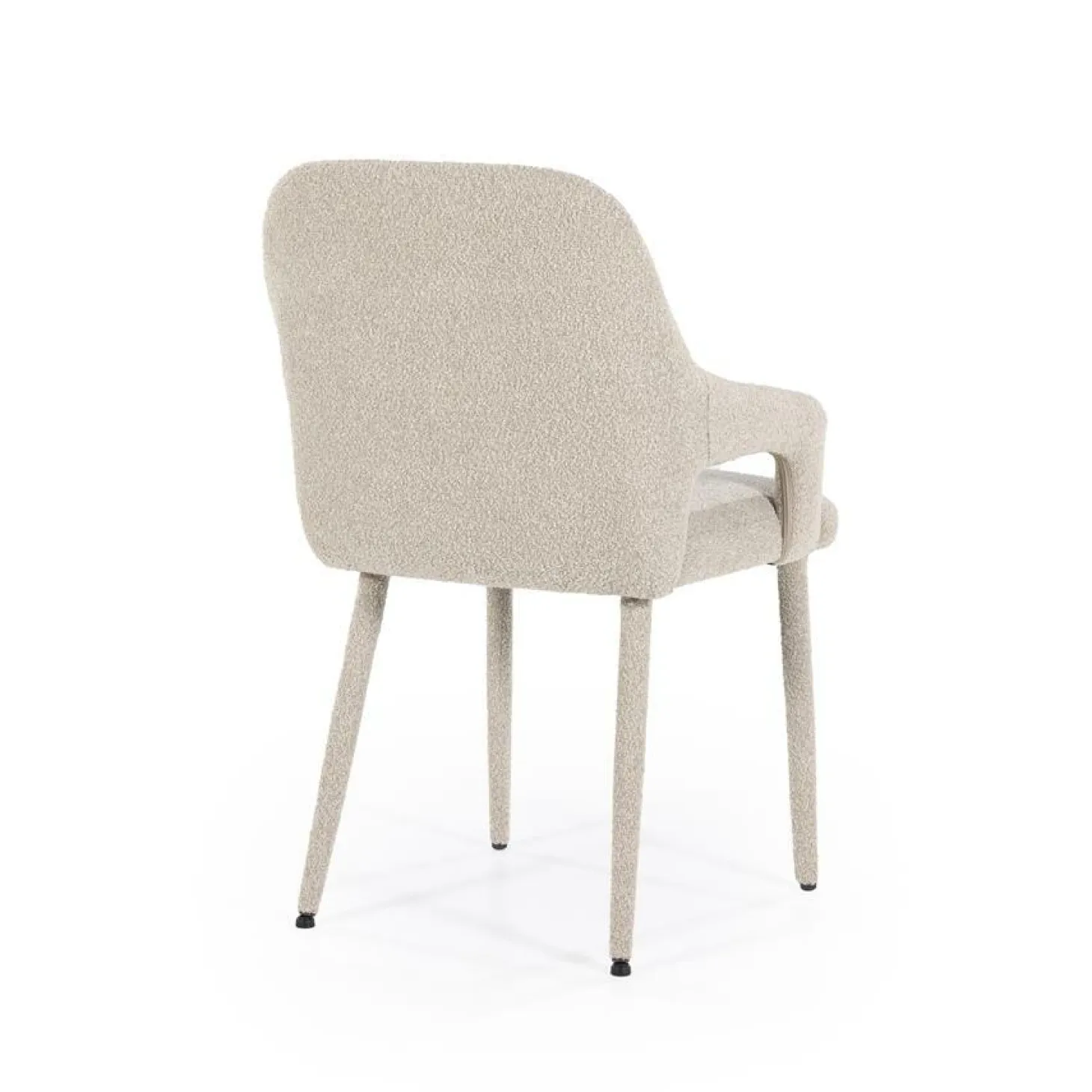 Eetkamerstoel Fika Bouclé - kleur Taupe - Loft24.nl