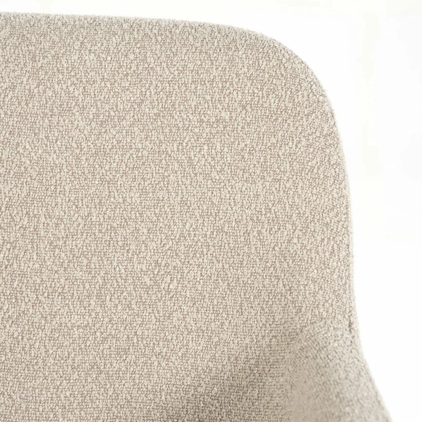 Eetkamerstoel Fika Bouclé - kleur Taupe - Loft24.nl