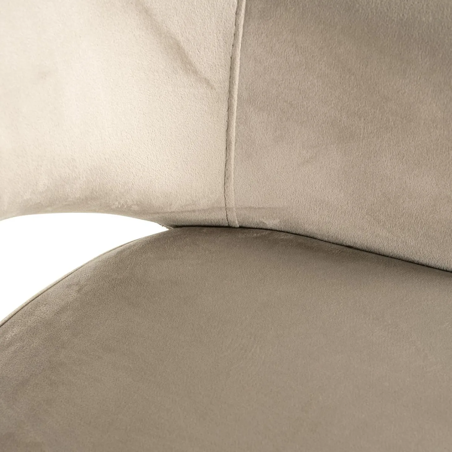 Eetkamerstoel Giovanna Velvet en stof kleur Khaki/Rose - Loft24.nl