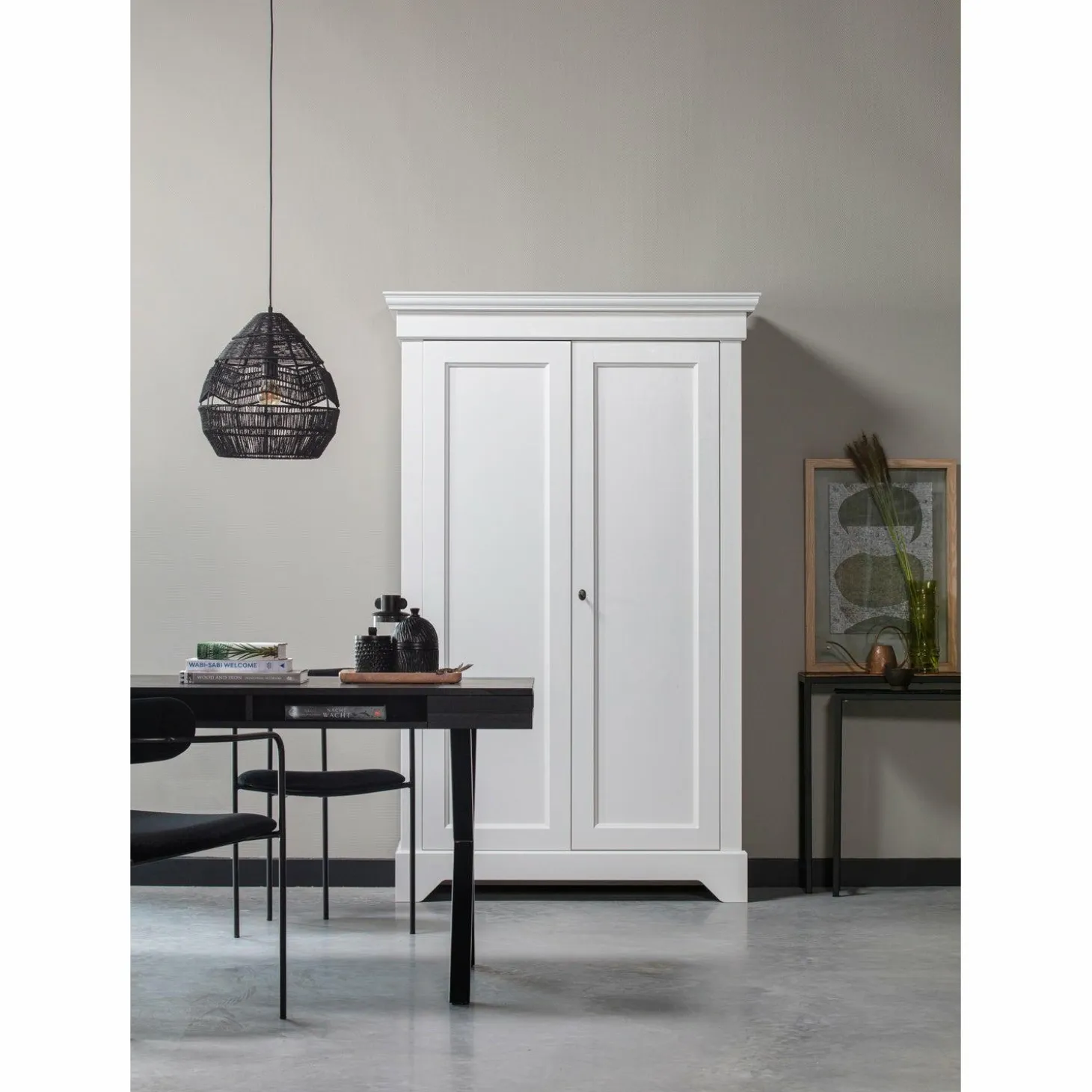 Eetkamerstoel Ivy Velvet - Zwart - Loft24.nl