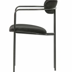 Eetkamerstoel Ivy Velvet - Zwart - Loft24.nl