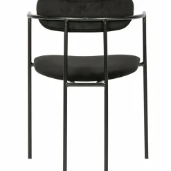 Eetkamerstoel Ivy Velvet - Zwart - Loft24.nl