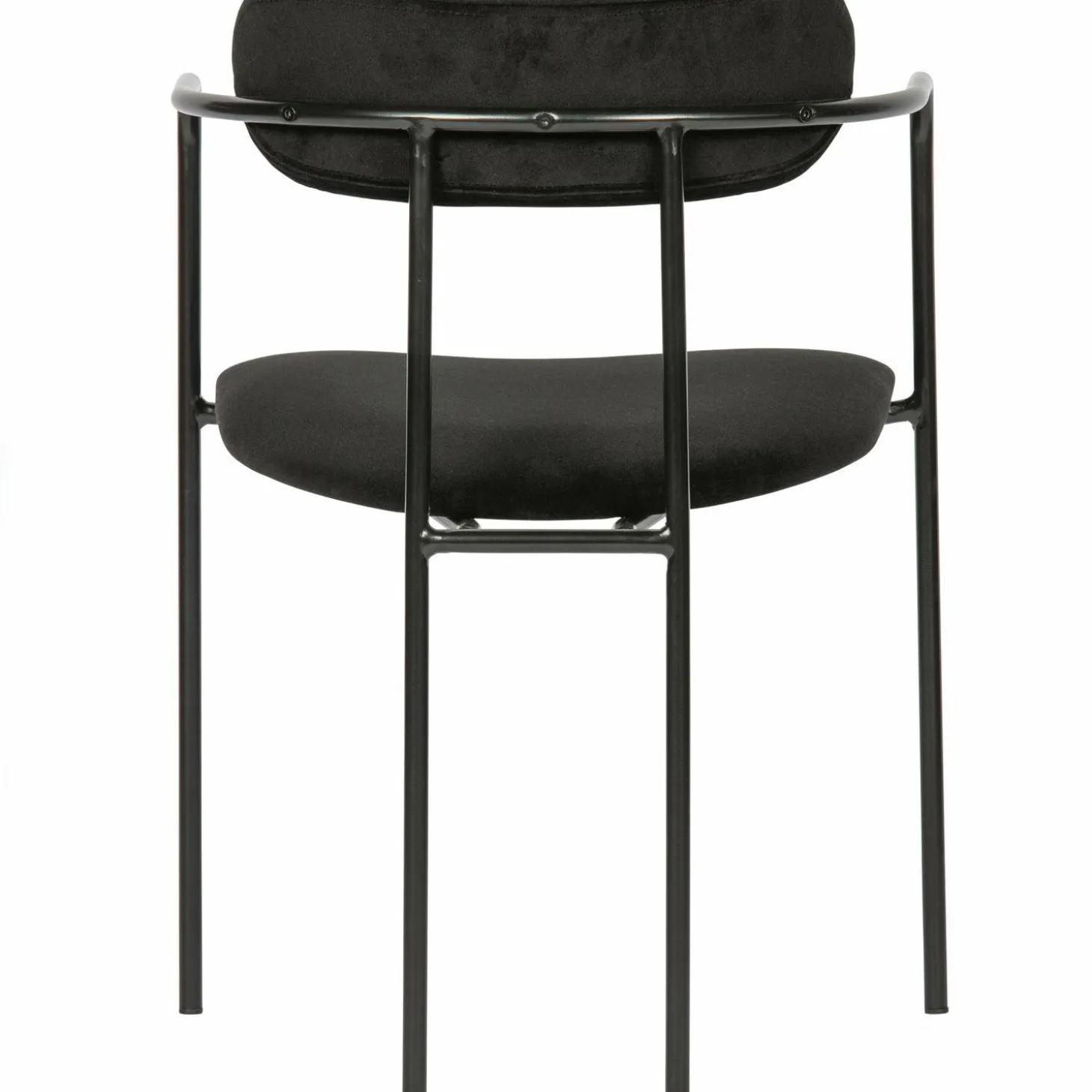 Eetkamerstoel Ivy Velvet - Zwart - Loft24.nl