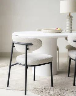 Eetkamerstoel Jari - Beige - Loft24.nl