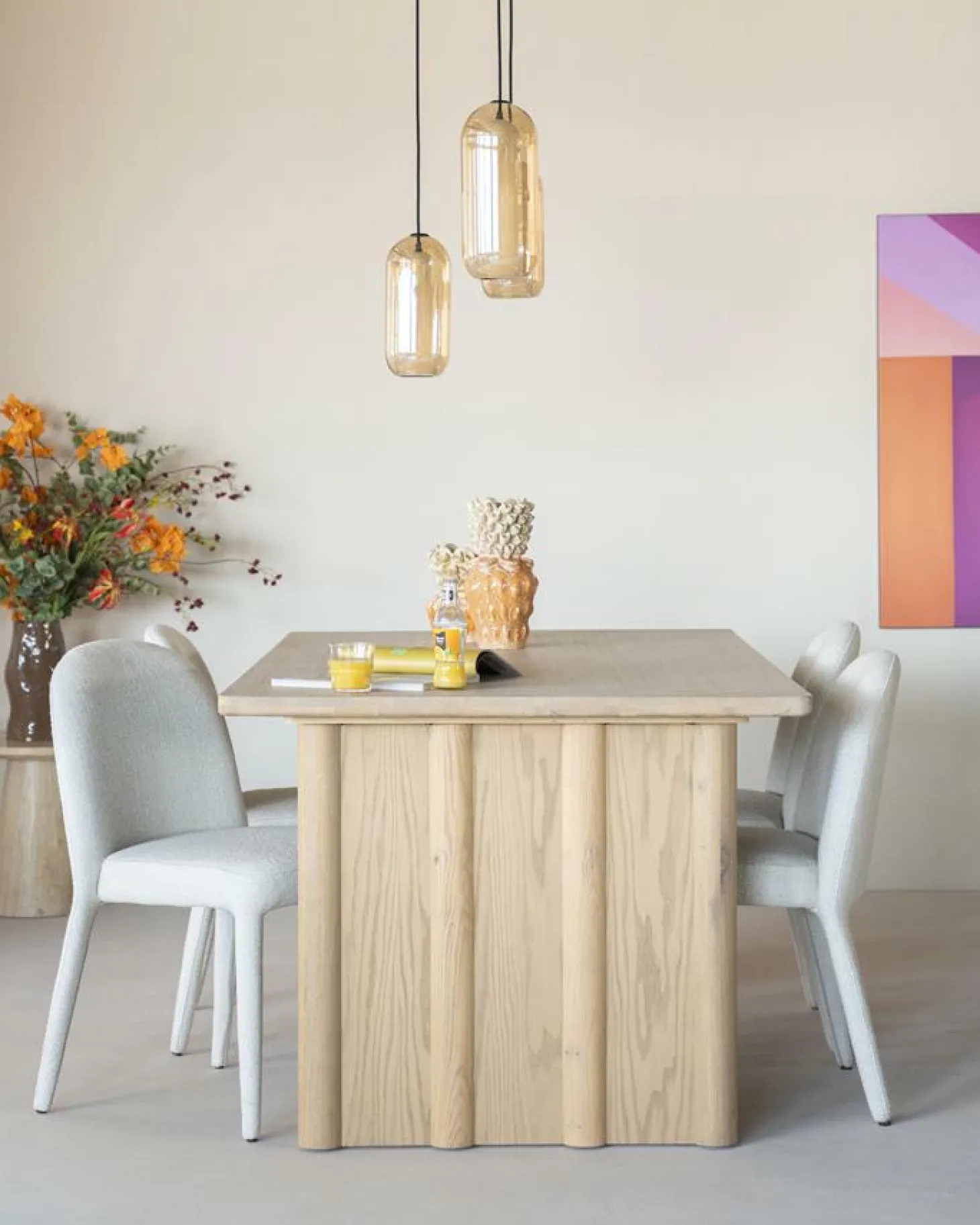 Eetkamerstoel Jaxx kleur Beige - Loft24.nl