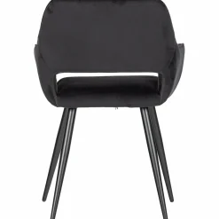 Eetkamerstoel Jelle Velvet - Zwart - Loft24.nl