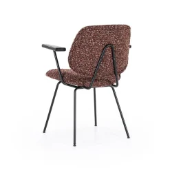 Eetkamerstoel Jon met armleuning - Rood - Loft24.nl