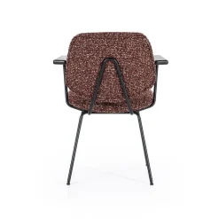 Eetkamerstoel Jon met armleuning - Rood - Loft24.nl
