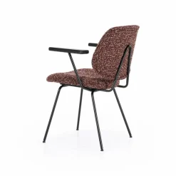 Eetkamerstoel Jon met armleuning - Rood - Loft24.nl
