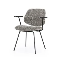 Eetkamerstoel Jon met armleuning - Taupe - Loft24.nl